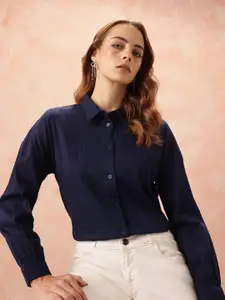 all about you Geometric Design Pure Cotton Casual Shirt