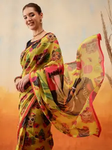 Silk Land Ready to Wear Chanderi Saree