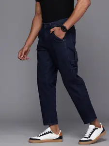 Louis Philippe Jeans Men Loose Fit Light Fade Stretchable Jeans