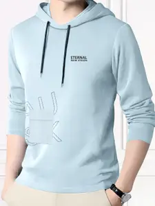 AUSK Typography Printed Long Sleeves Hooded Tshirt