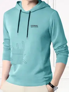 AUSK Typography Printed Long Sleeves Hooded Tshirt