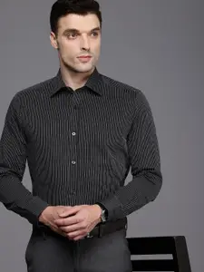 Louis Philippe Pure Cotton Classic Opaque Striped Formal Shirt