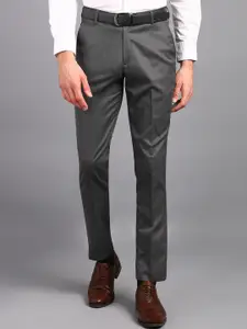 VEI SASTRE Plus Size Grey Stretchable Formal Trouser