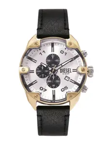 DIESEL Men Spiked Black Chronograph Analogue Watch DZ4671