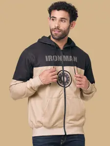 Wear Your Opinion Men Typography Printed Hooded Sweatshirt