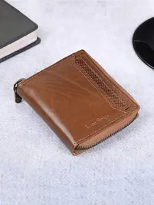 Louis Stitch Handcrafted Spanish Leather Zip Lock Wallet for Men
