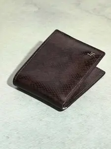 Louis Stitch Men Brunette Brown Handcrafted Spanish Leather Dotted Textured Wallet for Men
