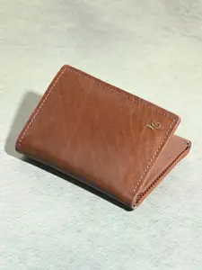 Louis Stitch Men Tan Handcrafted Spanish Leather Tri-Fold Wallet for Men