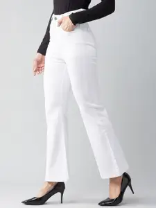 DOLCE CRUDO Women Bootcut High-Rise Stretchable Jeans