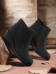 The Roadster Life Co. Women Mid-Top Wedge Heel Regular Boots