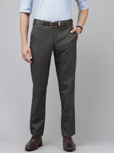 Park Avenue Men Checked Formal Trousers