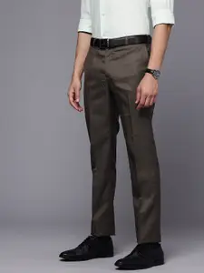 Raymond Men Checked Slim Fit Formal Trousers
