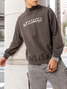 Kook N Keech Embroidered Relaxed Fit Cotton Terry Sweatshirt