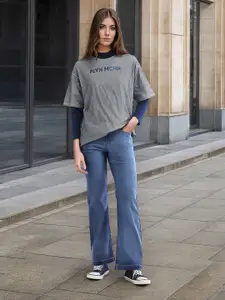 Flying Machine Women Bootcut Light Fade Stretchable Jeans