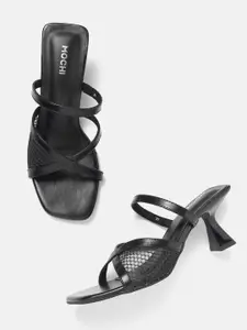 Mochi Netted Detail Kitten Heels