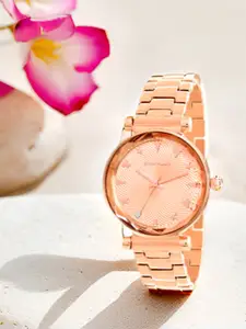 GIORDANO Women Dial & Stainless Steel Bracelet Style Straps Analogue Watch GD-4211-44