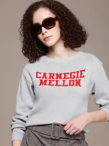Roadster Typography Crop Pullover
