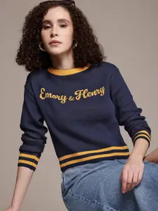 Roadster Typography Crop Pullover