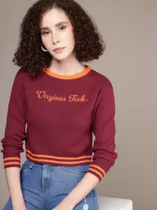 Roadster Typography Crop Pullover