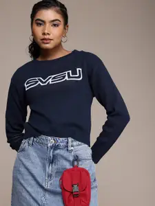 Roadster Typography Crop Pullover