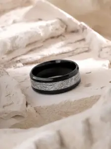 Yellow Chimes Men Stainless Steel Band Ring