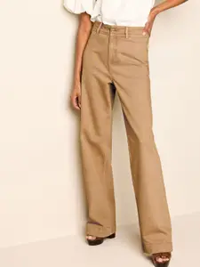 NEXT Women Wide Leg High-Rise Stretchable Jeans