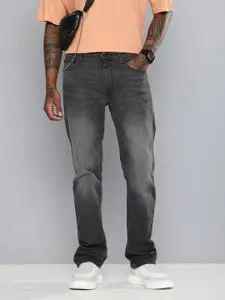 Levis Men 513 Slim Straight Fit Heavy Fade Stretchable Jeans