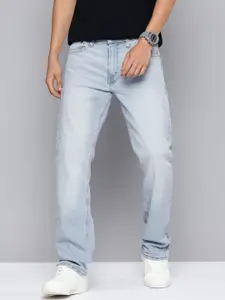 Levis Men 513 Slim Straight Fit Heavy Fade Stretchable Jeans