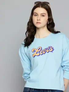 Levis Brand Logo Printed Pure Cotton Sweatshirt