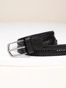 One8 Men Textured Leather Belt