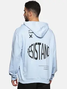 The Roadster Lifestyle Co Printed Cotton Relaxed Fit Hooded Sweatshirts