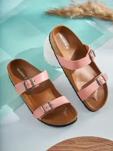 Killer Women Open Toe Buckle Flats
