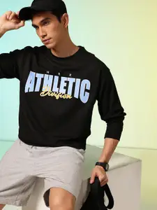 HRX by Hrithik Roshan Men Printed Oversized Sweatshirt