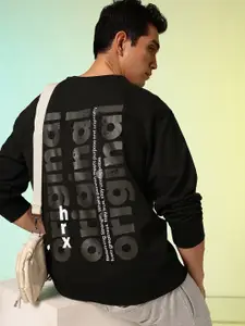 HRX by Hrithik Roshan Men Printed Oversized Sweatshirt
