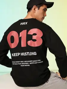 HRX by Hrithik Roshan Men Printed Oversized Sweatshirt