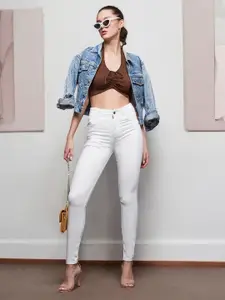 Miss Chase Women Skinny Fit High-Rise Stretchable Jeans