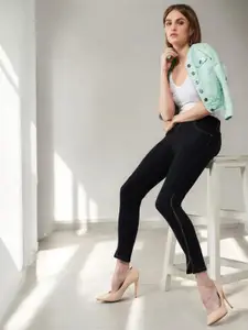 Miss Chase Women Cotton Skinny Fit High-Rise Stretchable Casual Jeans