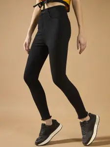 DOLCE CRUDO Women Skinny Fit High-Rise Stretchable Jeans