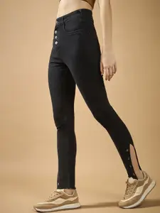 DOLCE CRUDO Women Skinny Fit High-Rise Stretchable Jeans