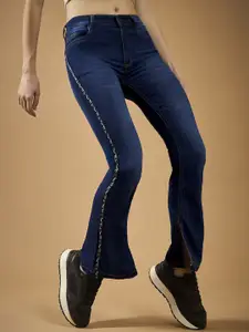 DOLCE CRUDO Women Bootcut Light Fade Stretchable Jeans