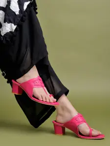 Shoetopia Women Embellished Party Block Sandals