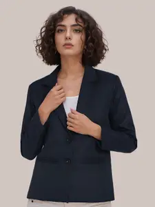 BAESD Women Notched Lapel Collar Single-Breasted Formal Blazer