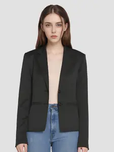 BAESD Notched Lapel Collar Single Breasted Blazer