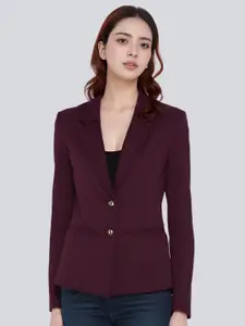 BAESD Women Notched Lapel Collar Single-Breasted Formal Blazer