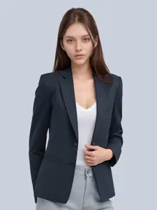 BAESD Notched Lapel Collar Single Breasted Blazer