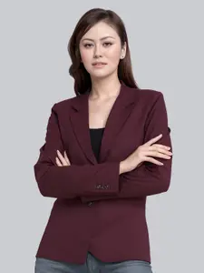 BAESD Notched Lapel Collar Single Breasted Blazer