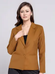 BAESD Women Notched Lapel Collar Single Breasted Formal Blazer