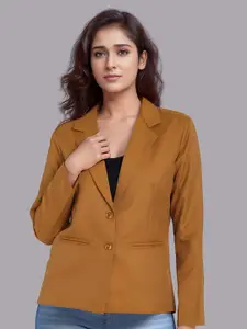 BAESD Notched Lapel Collar Single-Breasted Blazer