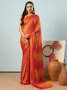 RACHNA Bandhani Printed Ready to Wear Saree