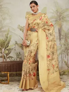 RACHNA Floral Zari Ready to Wear Banarasi Saree